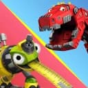 🦖Dinotrux panzer Battle🎖️[Multiverse] Skibidi