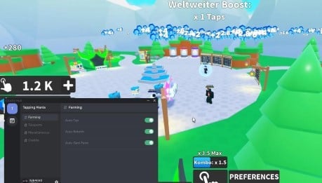 Preview of Tapping Mania Auto Farm GUI