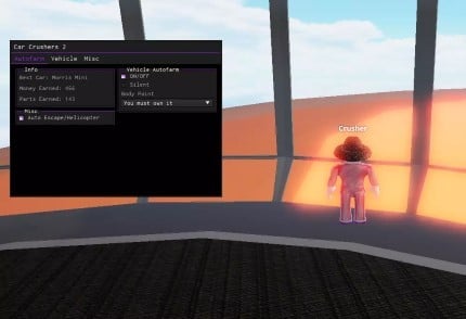 Preview of OP Car Crushers 2 GUI