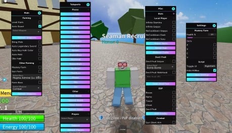 Preview of JRLs Blox Fruits GUI