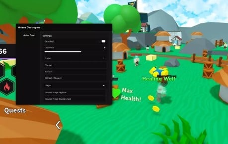 Preview of Anime Destroyers Simulator Autofarm GUI