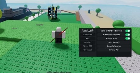 Preview of OP Combat Warriors GUI (Project Hook)