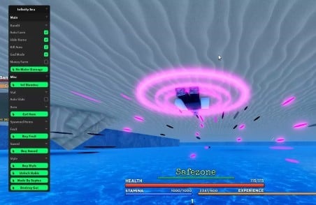Preview of Septex Infinity Sea GUI