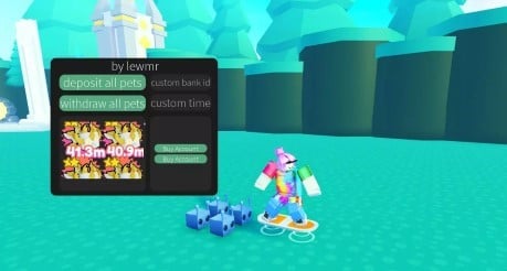 Preview of Pet Simulator X Handy Bank GUI