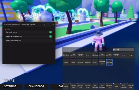 Preview of Sensei Joshies Stands Awakening GUI