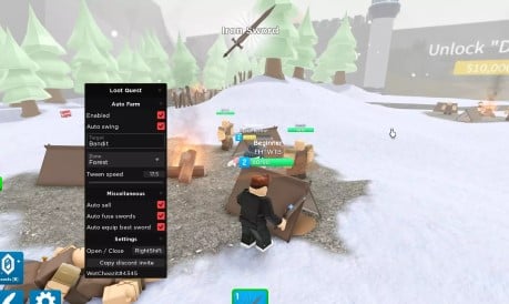 Preview of WetCheezits Loot Quest GUI