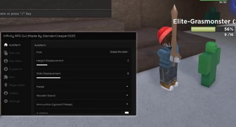 Preview of INFINITY RPG OP GUI (AUTOFARM, SELECTABLE MOB LIST, & MORE)