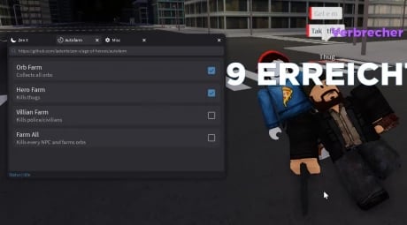 Preview of Age of Heroes GUI | farm mobs / npcs & MORE!