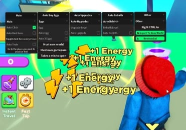 Preview of Anime Punching Simulator Script GUI | Auto Punch, Auto Eggs, and More