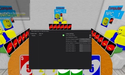 Preview of Roblox Uno | AI bot
