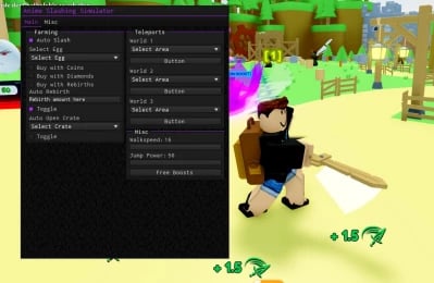 Preview of Slashing Simulator GUI | Very Fast Diamond Farm, Auto Everything!