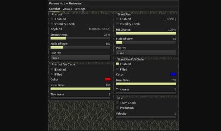 Preview of Parvus Hub Beta | Universal FPS hub