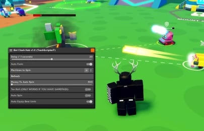 Preview of Bot Clash GUI | Fast Auto Farm, Auto Collect Coins & MORE!