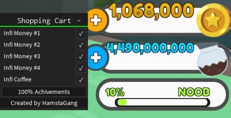 Preview of Shopping Cart Simulator Script | Infinite Coins, Infinite Coffee