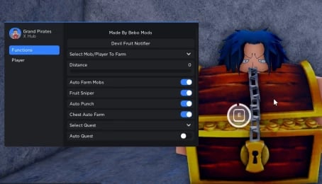 Preview of Grand Pirates Script GUI | DF Sniper, Auto Quest & MORE!