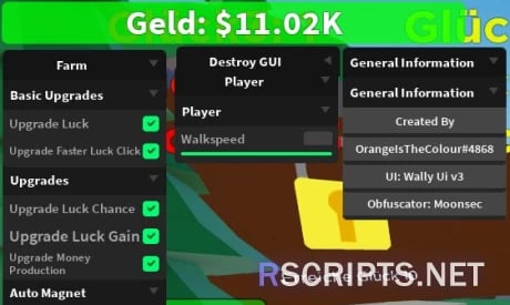 Preview of Luck Simulator Script | Auto Upgrade, Auto Luck & MORE