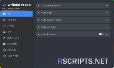 Preview of PROXO IS BACK | Insane Pet Simulator X GUI