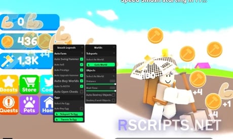 Preview of Smash Legends Script | Auto Farm GUI