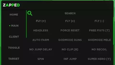 Preview of ZAPPED V3 GUI | BEST FREE DA HOOD SCRIPT
