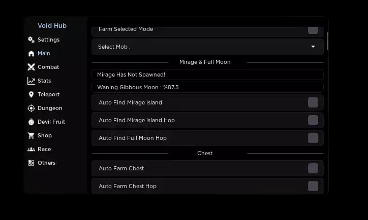 Preview of VOID HUB | NEW GUI!!