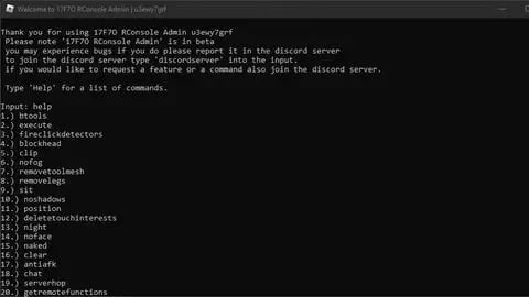 Preview of 17F7O's RConsole Admin Script