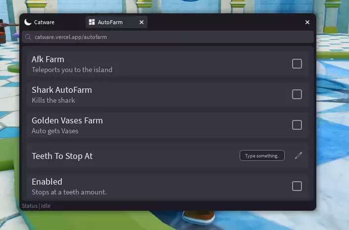 Preview of Catware Sharkbite 2 script