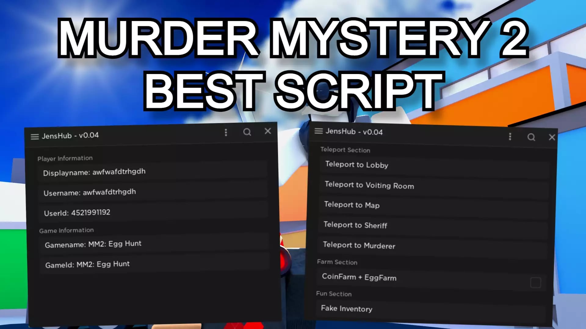 Preview of JENSHUB BEST MM2 SCRIPT