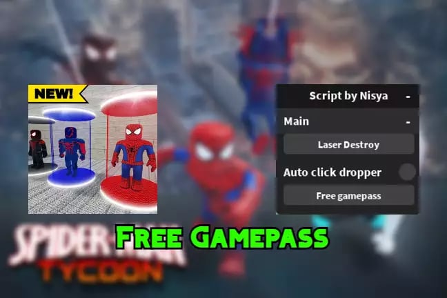 Preview of [FREE GAMEPASS😱] SpiderMan Tycoon Script