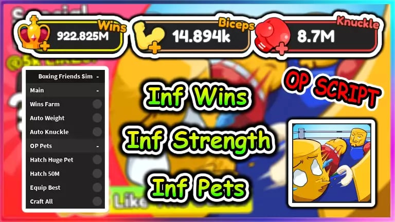 Preview of Boxing Friends Simulator Script