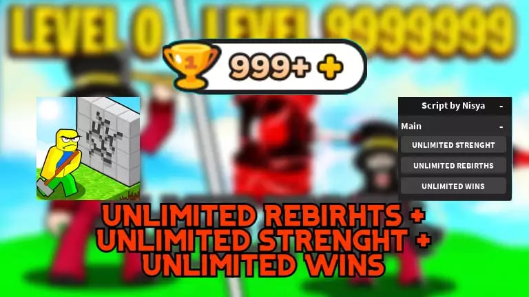 Preview of [😱INFINITE WINS + INFINITE REBIRTHS + INFINITES STRENGHTS] Destroying Walls Simulator