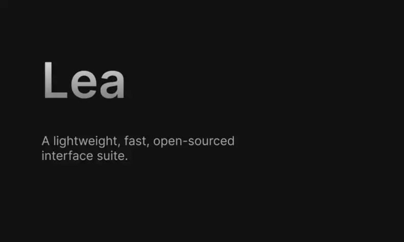 Preview of Lea, Lightweight Interface Suite