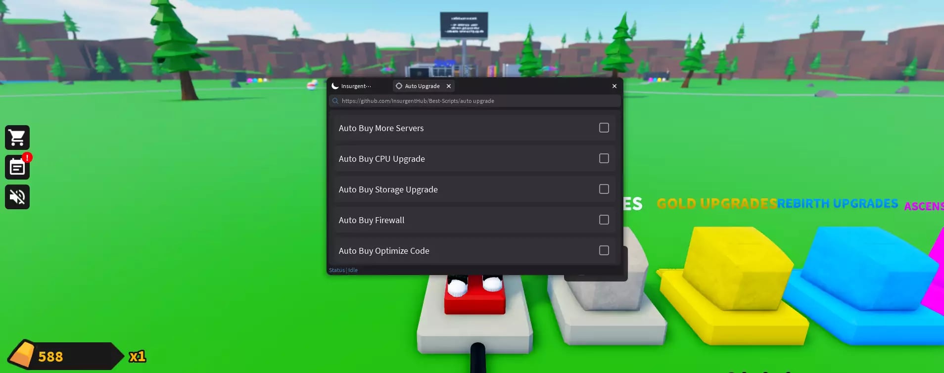 Preview of Server Simulator - Insurgent Hub