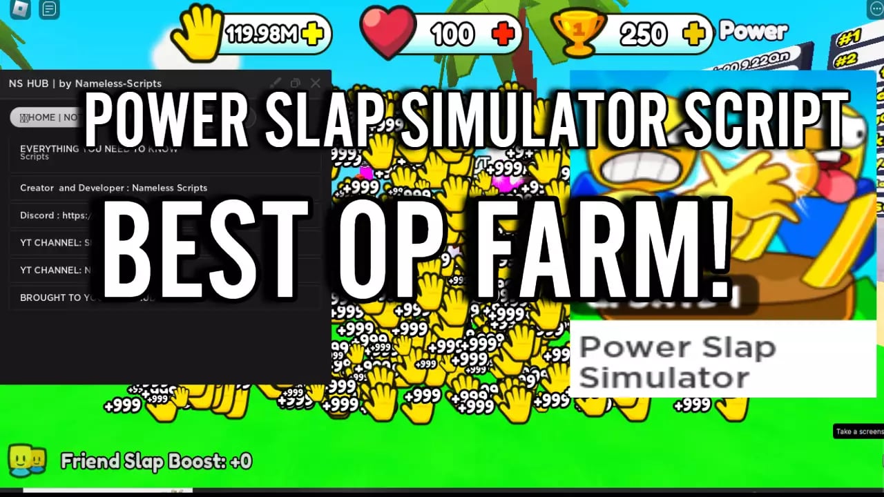 Preview of POWER SLAP SIMULATOR BEST SCRIPT! - BEST OP