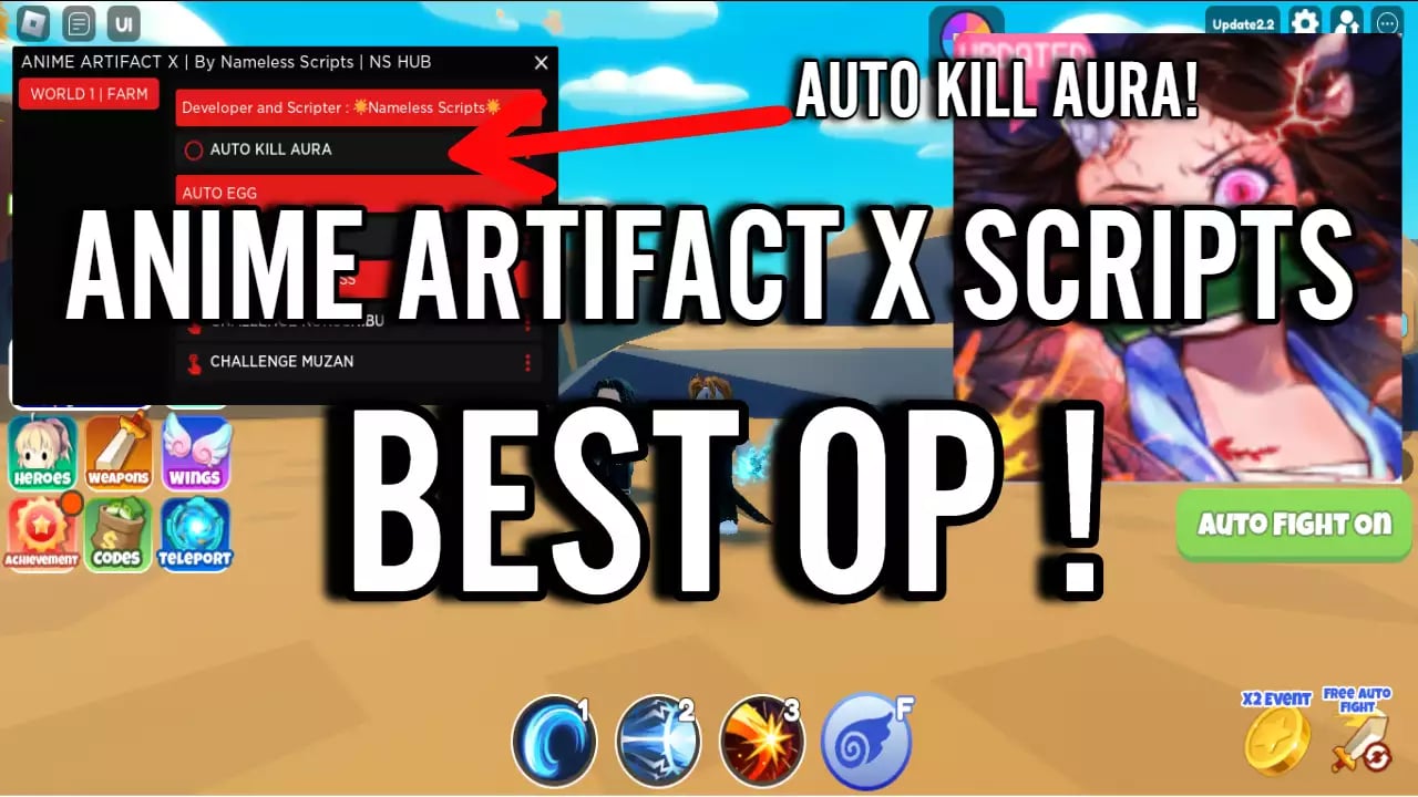 Preview of ANIME ARTIFACT SIMULATOR X SCRIPT