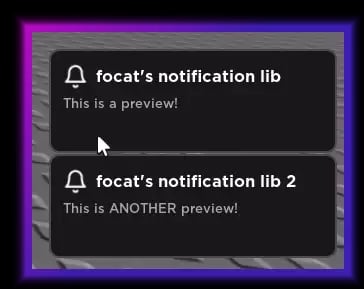 Preview of Focat's Notification Library [FNL]