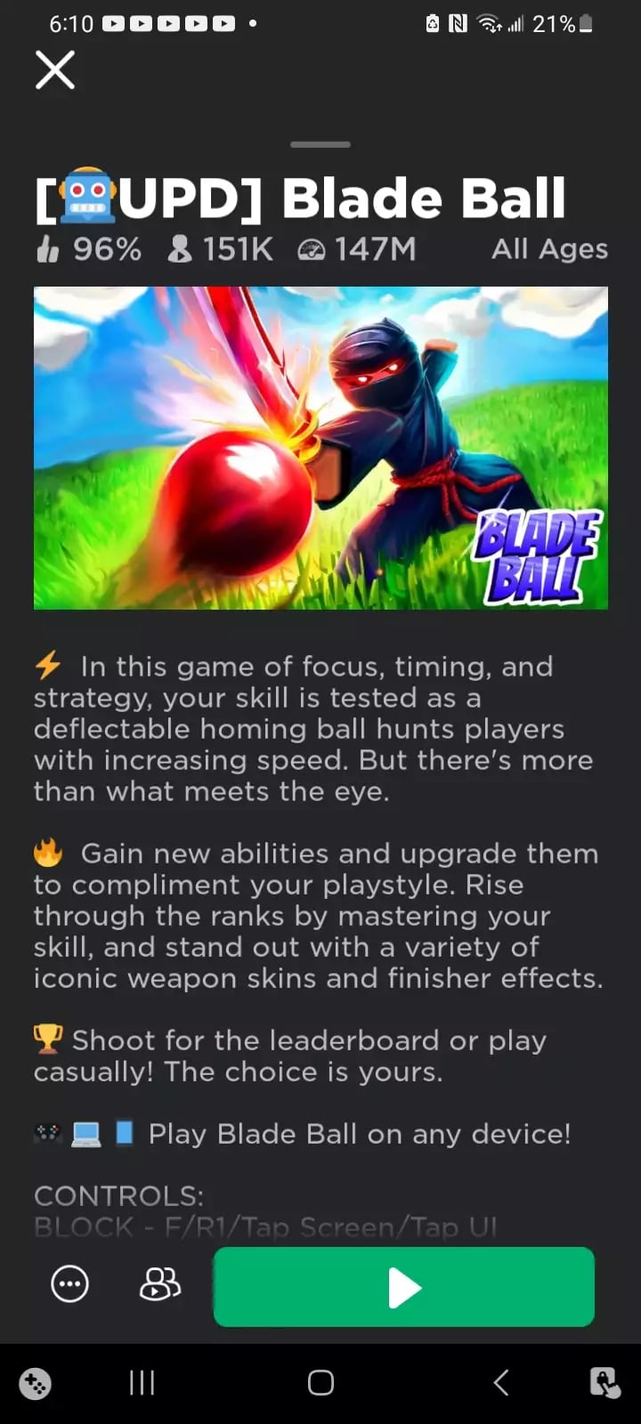 Preview of Balde ball best script