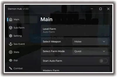 Preview of SCRIPT BLOXFRUITS AUTO FARM LEVEL | SEA EVENT | MASTERY