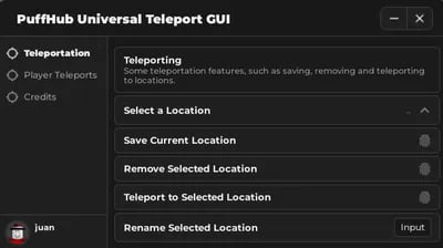 Preview of Universal Teleportation GUI