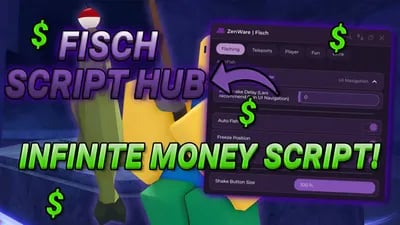 Preview of FISCH OP INFINITE MONEY SCRIPT BY ZENWARE