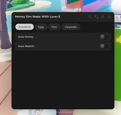 Preview of money sim 