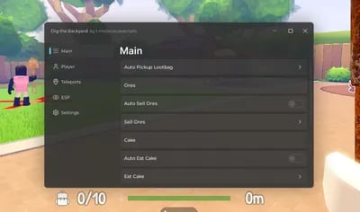 Preview of OP script | Dig the Backyard