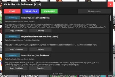 Preview of HX Sniffer - Probablement [V1.0] | Wireshark for Roblox.