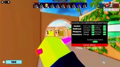 Preview of Roblox Arsenal Script Pastebin Aimbot & ESP Mobile & PC