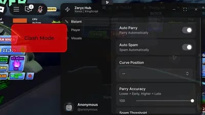 Preview of Zeryx OP Script | Best FREE AUTO PARRY