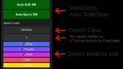 Preview of Case Opening Simulator | Auto Open/Sell | Select Case | more