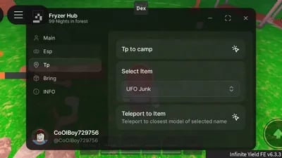 Preview of Bring items 99 Nights in the Forest