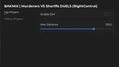 Preview of Hitbox ESP SCRIPT Murderers VS Sheriffs DUELS