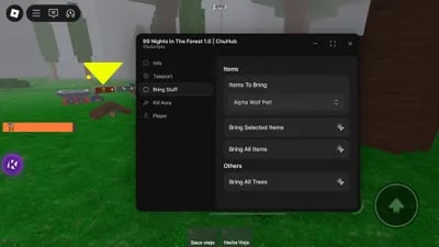 Preview of (Bring All Items, Kill Aura...) ChuHub KEYLESS