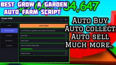 Preview of Best auto farm script for Grow a garden 
