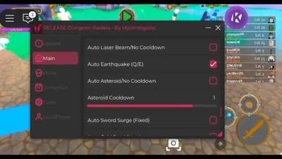 Preview of RELEASE Dungeon Raiders v4 Script Auto Farm And More 